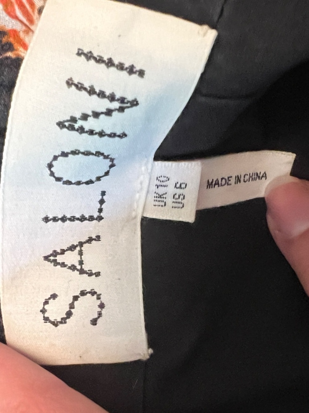 Saloni Silk Dress, Black, Brown, Tropical Size 6 - Picture 2 of 4